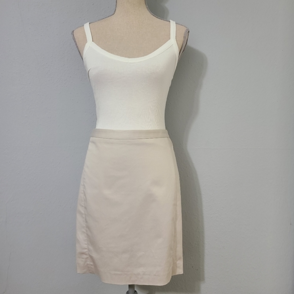 Express Classic Beige Khaki Cotton Pencil Skirt‎ Size 10 NWOT